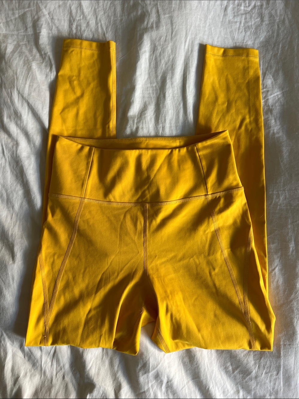 girlfriend collective Bright Yellow High-Rise Leggings